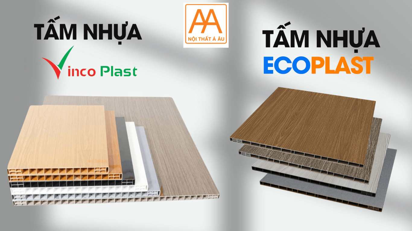 Cận cảnh mặt cắt tấm nhựa Ecoplast/Vincoplast với kết cấu xương dày đặc, đảm bảo độ cứng cáp khi thi công tủ bếp nhựa.
