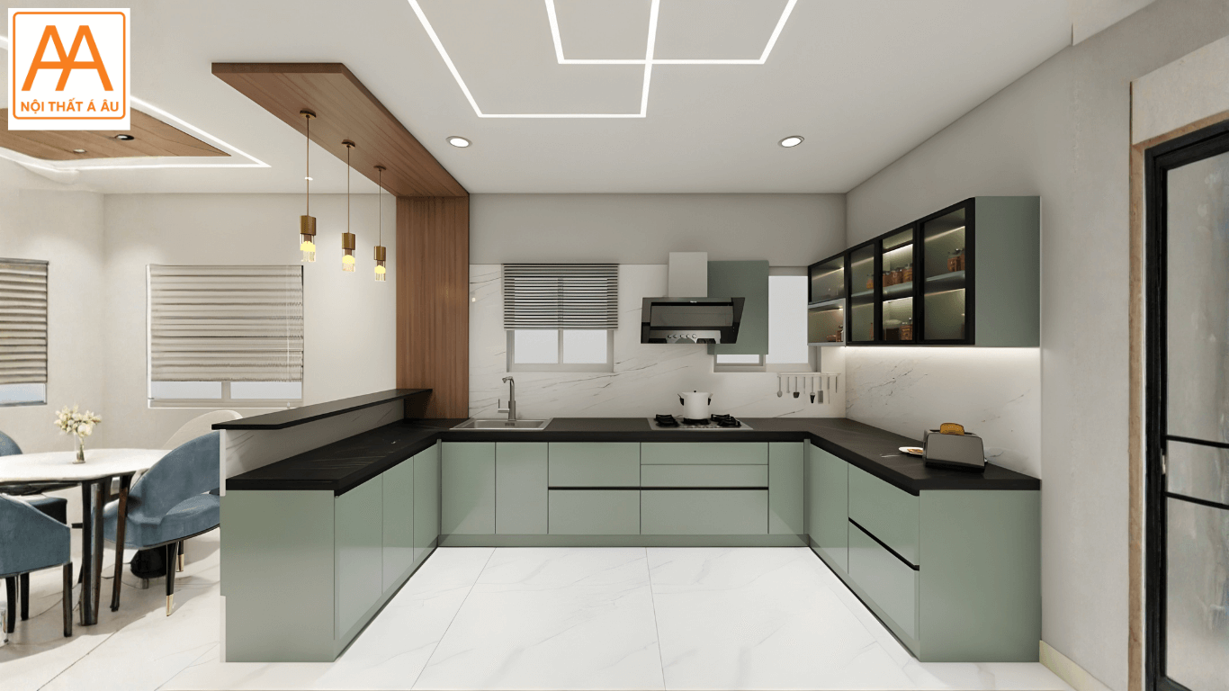 Xu hướng màu sắc tủ bếp năm 2026 hiện đại sang trọng